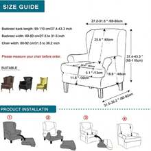 2pcs Waterproof Stretch Universal Tiger Chair Cover Protector Set, Tiger Print Pattern, Includes 1 Sofa Cover + 1 Cushion Cover Gifts Birthday Graduation