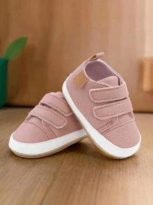 婴儿鞋 男童女童 婴儿运动鞋 防滑橡胶底 幼儿婴儿床 初学步鞋 粉色 - 粉色 - 查看 12