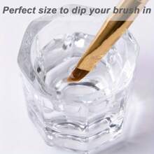 2 piezas Tazas Dappen para arte de uñas acrílicas, tazón para líquido de monómero de uñas, plato para humedecer, soporte para polvo acrílico, frasco acrílico para uñas - Multicolor - Ver 5