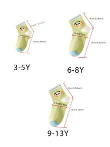 5 双儿童加厚保暖内衬可爱花卉图案中筒袜，适合女孩，秋冬季 - 彩色 - 查看 11