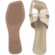 Women's Flat Sandals H Fashion Flat Summer Everyday Blogger Original - Vàng - Xem 6