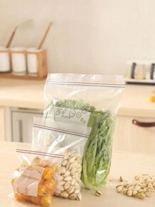 65 件厨房密封保鲜袋，透明拉链密封冰箱冷冻食品储藏袋，厨房食品储藏和整理器，适用于谷物、水果、蔬菜、肉类、干果和零食分类袋，厨房配件，厨房储藏，厨房整理器，厨房整理器，储藏物品，厨房，储藏，整理器，整理器，整理器，抽屉整理器，旅行，厨房用品，厨房用具，厨房工具，厨房用品。，适用于户外、露营 - 彩色 - 查看 5