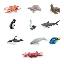 11 piezas/Conjunto de juguetes de modelo de animales marinos realistas - Multicolor - Ver 16