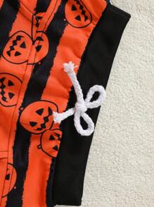 Bluza z długim rękawem i nadrukiem Ghostly dla chłopców na Halloween - Czarne - Zobacz 7