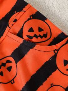 Bluza z długim rękawem i nadrukiem Ghostly dla chłopców na Halloween - Czarne - Zobacz 8