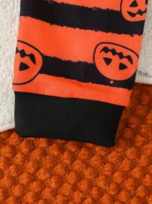 Bluza z długim rękawem i nadrukiem Ghostly dla chłopców na Halloween - Czarne - Zobacz 6
