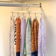 Multipurpose Rotating Tie Rack, Suitable For Ties, Scarves, Belts And Bags - Space-Saving Closet Organizer - Multicolor - View 4