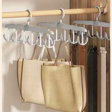 Multipurpose Rotating Tie Rack, Suitable For Ties, Scarves, Belts And Bags - Space-Saving Closet Organizer - Multicolor - View 10