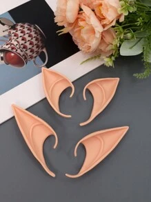 2pcs Short + Long  Ears Halloween Cosplay Party Stage Performance Makeup Festival Props