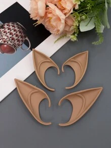 2pcs Short + Long  Ears Halloween Cosplay Party Stage Performance Makeup Festival Props