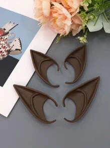 2pcs Short + Long  Ears Halloween Cosplay Party Stage Performance Makeup Festival Props