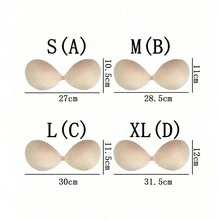 1 Áo ngực nữ khóa trước màu trơn tự dán - Nhiều màu - Xem 3