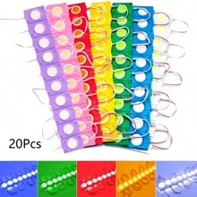 20 Módulos De 9 Led Cob Plasma Redondos Alta Intensidad 2.4w,Módulo LED D C 12V Módulo COB Módulo LED de moldeo por inyección Módulo publicitario