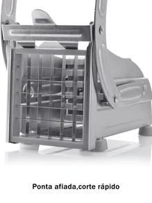 Stainless Steel Vegetable Cutter For Home Kitchen Convenient And Multifunctional Potato Cucumber Dicing And French Fries Cutting Machine - Silver - View 5