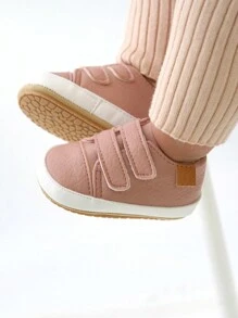 婴儿鞋 男童女童 婴儿运动鞋 防滑橡胶底 幼儿婴儿床 初学步鞋 粉色 - 粉色 - 查看 9