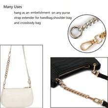 Acessórios Extensor de Corrente de Carteira de Metal, Extensor de Alça de Bolsa Transversal, Extensor de Corrente de Mini Bolsa, Hardware de Pendurar Corrente de Bolsa, Presentes para Mulheres, Corrente de Bolsa, Encantos de Bolsa