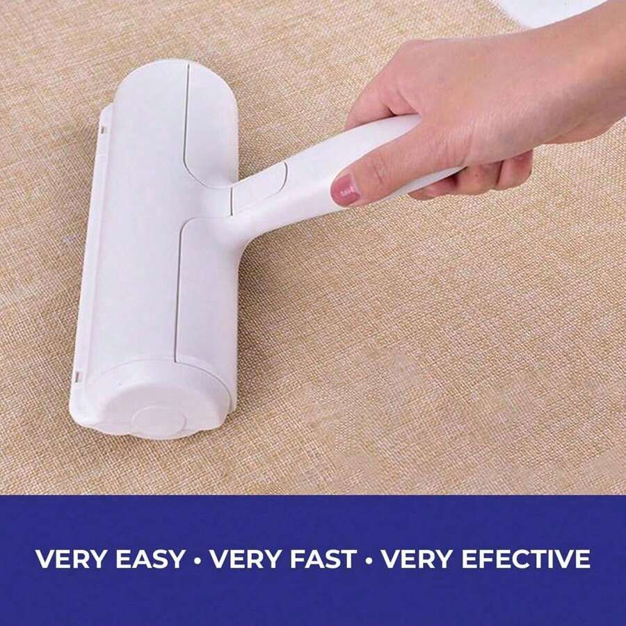 1Pc Pet Hair Remover With Rolling Cylinder To Clean Cat & Dog Hair From