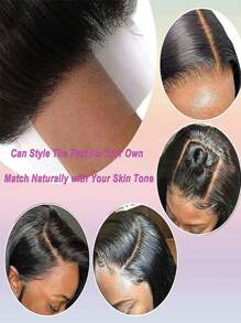 13x4 Lace Frontal Wig, Straight Hair, Ear To Ear Transparent Lace Frontal, Free Parting, Brazilian Straight Hair Extensions, 150% Density, Pre-Plucked Lace Frontal, With Baby Hair