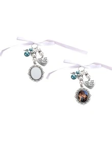 1pc Customized Floral Lapel Pin, Metal Graduation Gift Brooch,Christmas