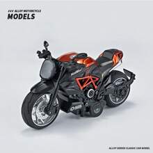 Moto 1:12 Échelle Jouet de moto avec son et lumière, jouet de moto en alliage moulé, Anniversaire, Noël, Rentrée des classes