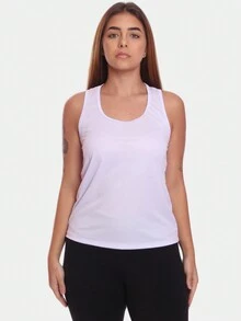 Kit 2 Women's Dry Gym Tank Tops Plain Black/White - 黑與白 - 查看 5