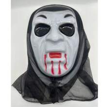 1 pieza Disfraz de Halloween Maquillaje de zombie Fiesta Guantes y máscara realista de esqueleto aterrador