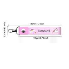 Llavero con insignia con nombre personalizado con diseños adorables, perfecto para personalizar bolsos, llaves y equipaje, duradero y resistente al agua para viajes, actividades al aire  uso diario en la oficina, un regalo ideal para amigos y familiares, que ofrece una forma única y elegante de mantener sus pertenencias seguras - Azul - 3 piezas - Ver 7