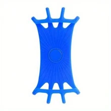 1 Giá đỡ điện thoại xe đạp bằng silicon xoay 360 ° dành cho điện thoại di động 4.0-6.1 inch Giá đỡ điện thoại xe đạp có dây đeo có thể điều chỉnh - Màu xanh lam - Xem 8