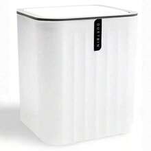 Desktop Trash Can Small Mini Garbage Can Plastic Dustbin With Shake Cover, Desktop Trash For Decorative Countertop And Housewarming Gift, Christmas Gift(Black, White, Gray, Beige) Kitchen Items Kitchen Accessories Kitchen Kitchen Tools - Multicolor - View 2