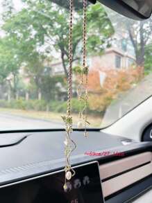 Adorno de mariposa creativo colgante para espejo retrovisor de coche