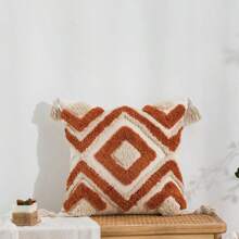 1/2 Pcs Set Cushion Cover, Scandinavian Nordic Style, Tassels Decorative Pillow Sham For Sofa, Bedroom, Home Decor, Without Inner 30*50cm 45*45cm