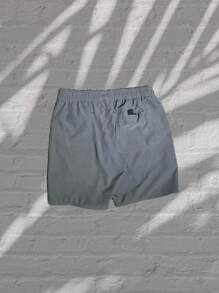 Sue Moda Bermuda Shorts Elastane 3 Pockets Men's Preppy Adult Surf Beach Pool Quick Dry Gym Training - 深灰色 - 查看 4