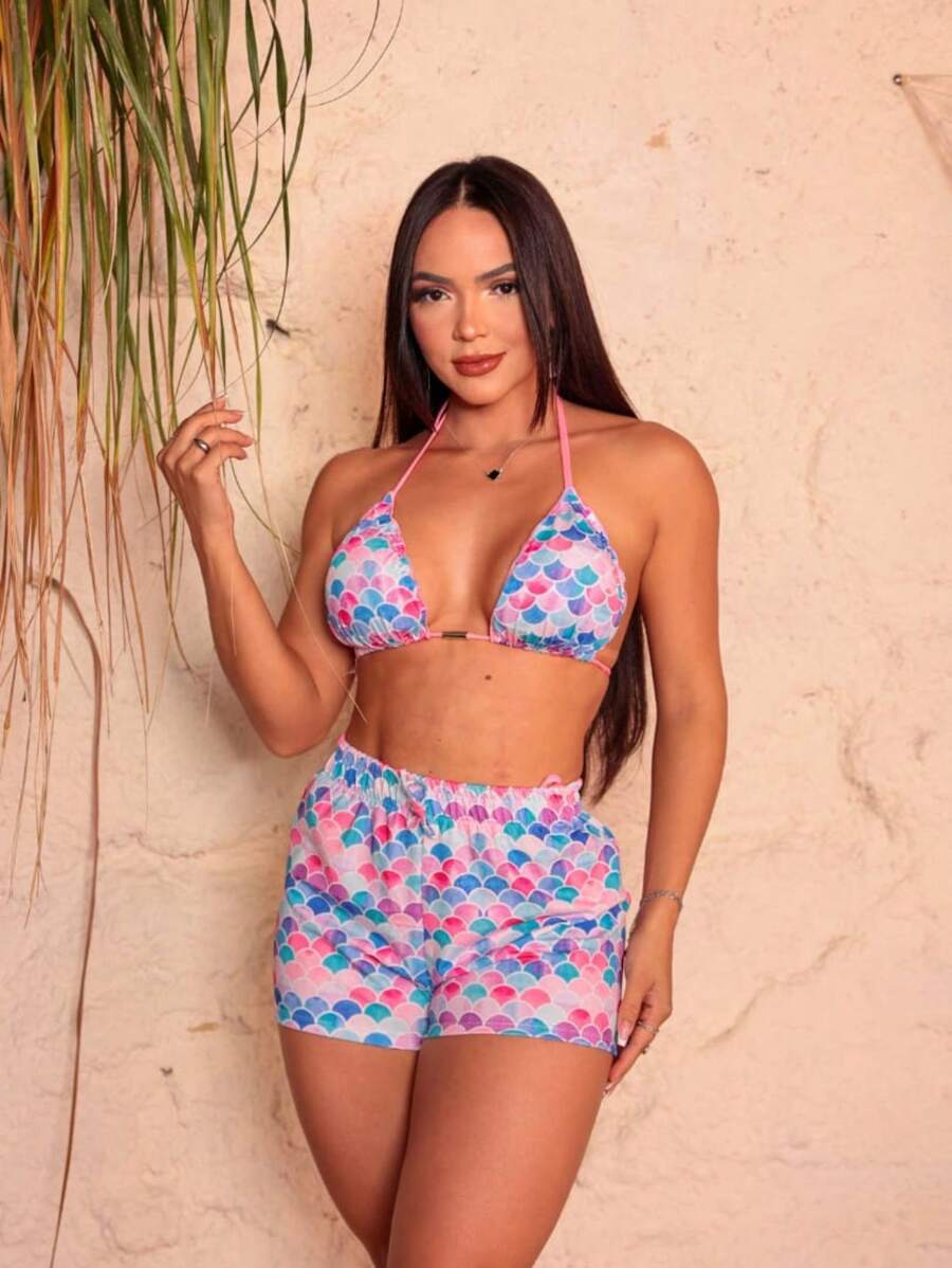 Women's Bikini Set Trikini Beachwear - Nhiều màu - Xem 1