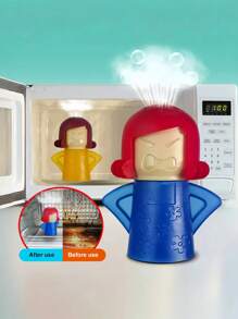 1pc Angry Mama Microwave Oven Cleaner, Spray Type Deodorant Oven Cleaning Tool, Greasy Stain Remover Cleaner Perfume Perfume Accessories,Kitchen
