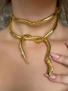 Băng đô hình rắn kim loại trang trí ngày lễ tình nhân, Phụ kiện tóc sáng tạo, Quấn tóc hoặc vòng cổ, Thiết kế mở, Kiểu dáng tự do, Trang trí tóc rắn kim loại tự làm, Vật dụng tiệc tùng đơn lẻ, Băng đô Băng đô cài tóc mùa thu đông Phụ kiện tóc cho nữ Nơ cho trang phục đi nghỉ Khăn quàng cổ thanh lịch cho nữ Khăn trùm đầu mềm mại cho nữ - Nhiều màu - Xem 3