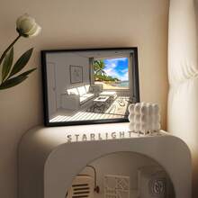 CASEGRACE 1pc LED Painting With Speakers - Enchanting Night View Of The Starry Sky, USB Charger Decorative Wall Art, Bluetooth Speaker Sound Painting With Subwoofer, Mood-Creating Light, Perfect For Bedroom, Gaming Room, Home Decoration And Gifts