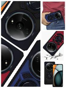 FUNDA USO RUDO CLIP O CON ANILLO PARA REDMI A3 - Azul - Ver 5