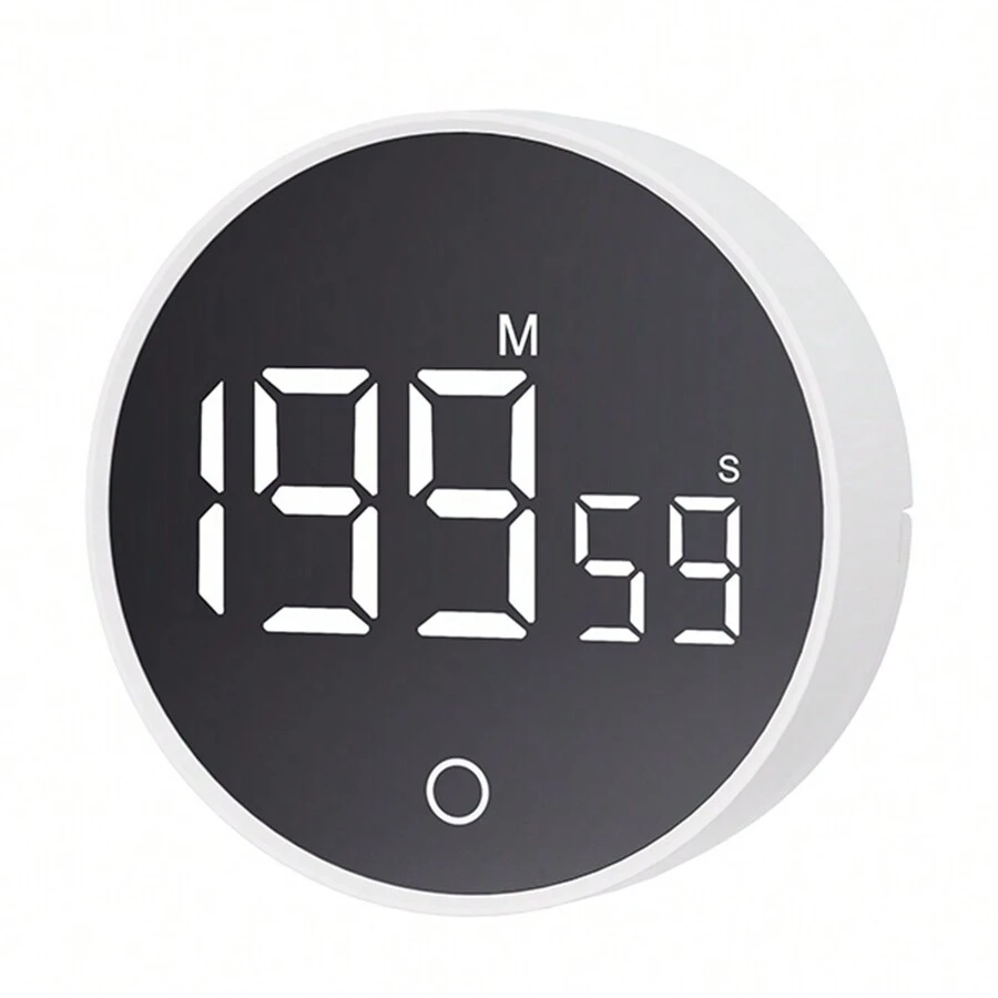 数字厨房计时器 - 磁性倒计时计时器，配有大型 LED 显示屏，音量可调，方便烹饪，适合老年人和儿童使用