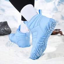 Giày bốt đi tuyết thời trang chống gió, chống trượt, giữ nhiệt cho nữ - trời xanh - Xem 5