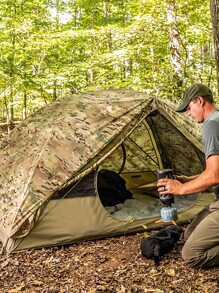 Free Soldier Outdoor Single Tent, Double-Layer Can Block Rain And Mosquitoes, Single Camping Tent, Foldable And Easy To Carry, Suitable For Outdoor Hiking, Camping, Fishing, Survival And Mountaineering Camping Tent - Nhiều màu - Xem 1
