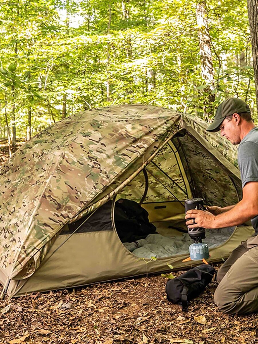 Free Soldier Outdoor Single Tent, Double-Layer Can Block Rain And Mosquitoes, Single Camping Tent, Foldable And Easy To Carry, Suitable For Outdoor Hiking, Camping, Fishing, Survival And Mountaineering Camping Tent - Nhiều màu - Xem 1