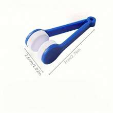 2件裝 眼鏡清潔刷 便攜式多功能眼鏡墨鏡擦拭清潔工具 眼鏡清潔擦 便攜式清潔器 清潔工具 顏色隨機