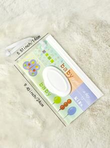 1 pieza/2 piezas Toallitas húmedas para bebé en bolsa recargable portátil con tapa abatible