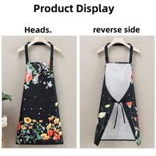 1 件蝴蝶围裙，防水防油防污家用厨房烹饪烘焙围裙，时尚可爱工作服