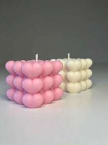 1pc Heart-Shaped Fragrance Bubble Wax, Suitable For Home Decor, Gifts, Air Purification,Room Decor,