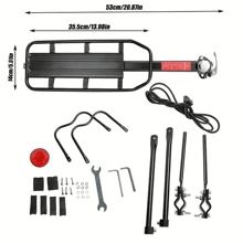 UNHO Heavy Bicycle Rear Luggage Touring Carrier Racks Universal Bike Carrier Rack  Seat Rack Holder 50KG Capacity - Black - View 5