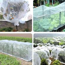 1 Pack, Insect Netting HDPE 60 Mesh, Polyethylene Material,Easy To Cut,Transparent  Mesh , Fruit Cover Screen Protection Mesh Netting Greenhouse Plants Protection Net,Greenhouse Insect Proof Net, Plant And Fruit Protective Film