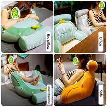 Pillow With Armrest, Reading Pillow, Pillow For Sitting On The Bed, Large Back Pillow For Waist Support, Headboard Cushion Soft Bag, Large Cushion For Living Room Sofa, Reading Bedroom And Home Decoration - 灰哈士奇 - 查看 5