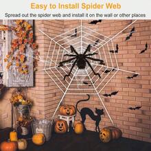 Halloween Decoration Spider Web - Black - View 5