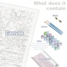 1入組成人繪畫,彩色眼睛現代壁畫,diy禮物40x50cm/16x20吋,不含畫框 - 彩色 - 查看 6